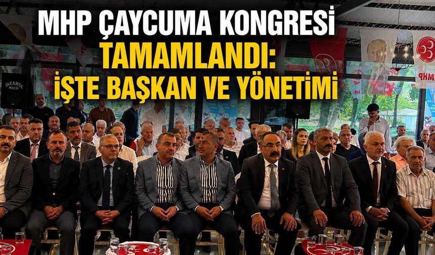 MHP Çaycuma kongresi tamamlandı: İşte başkan ve yönetimi