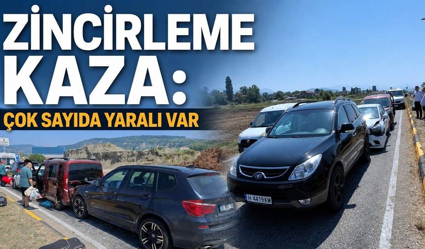Zincirleme kaza: Çok sayıda yaralı var
