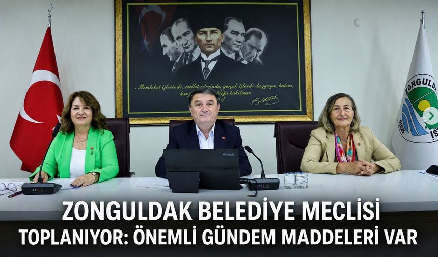 Zonguldak Belediye Meclisi toplanıyor: Önemli gündem maddeleri var