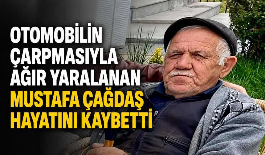 Otomobilin çarpmasıyla ağır yaralanan Mustafa Çağdaş hayatını kaybetti