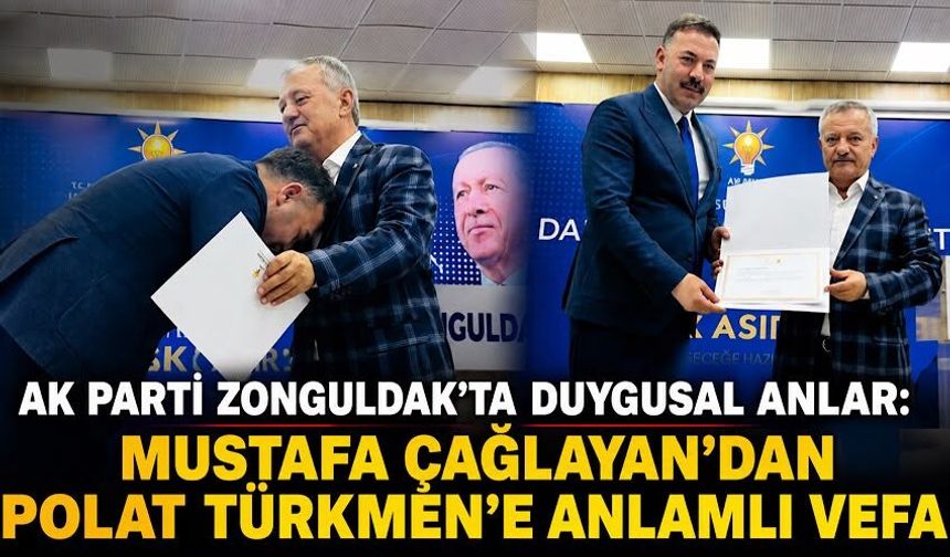 AK Parti Zonguldak’ta duygusal anlar: Mustafa Çağlayan’dan Polat Türkmen’e anlamlı vefa
