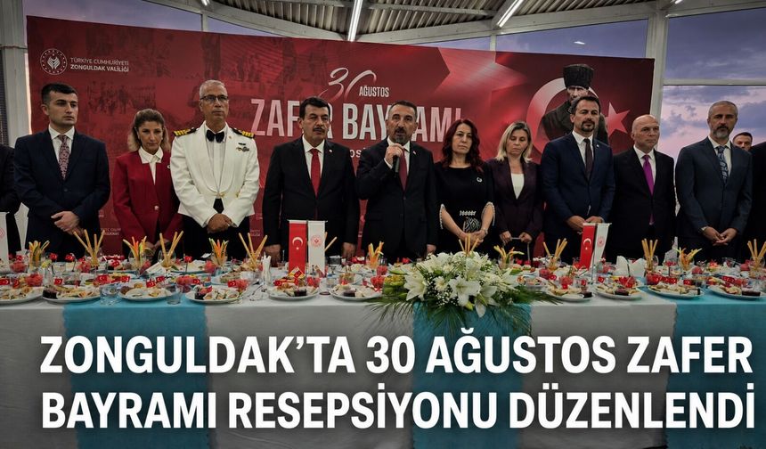 Zonguldak’ta 30 Ağustos Zafer Bayramı resepsiyonu düzenlendi
