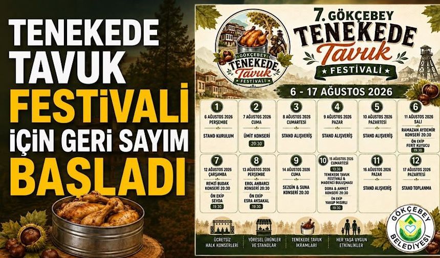 Tenekede Tavuk Festivali için geri sayım başladı