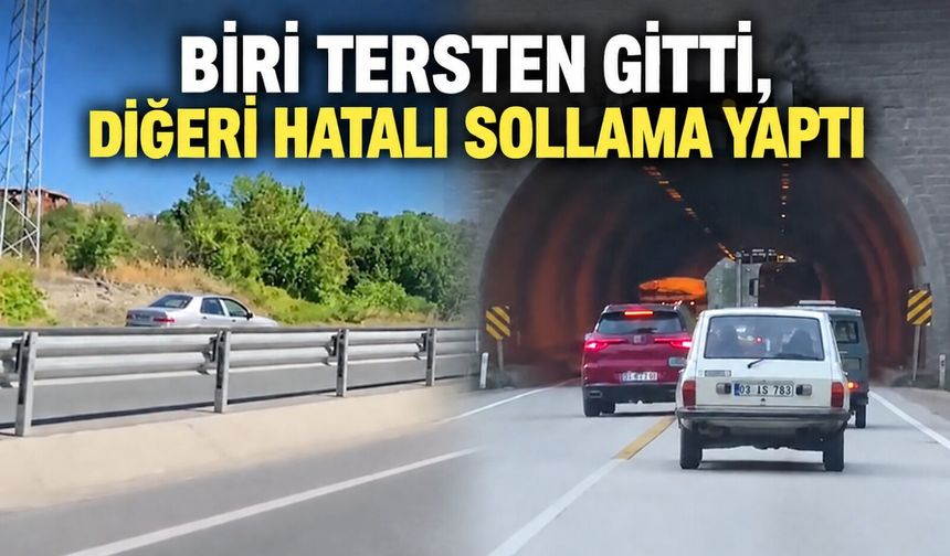 Biri tersten gitti, diğeri hatalı sollama yaptı