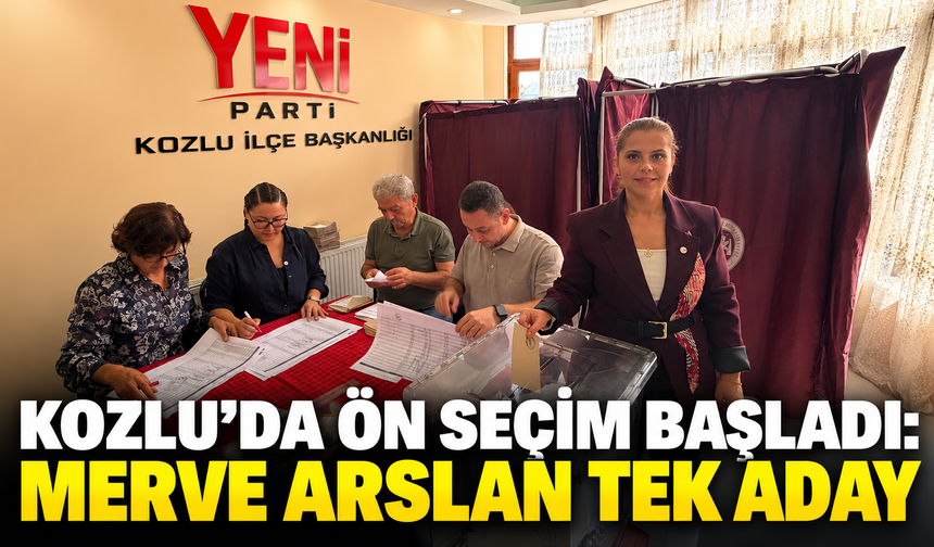 Kozlu'da ön seçim başladı: Merve Arslan tek aday