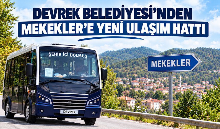 Devrek Belediyesi’nden Mekekler’e yeni ulaşım hattı