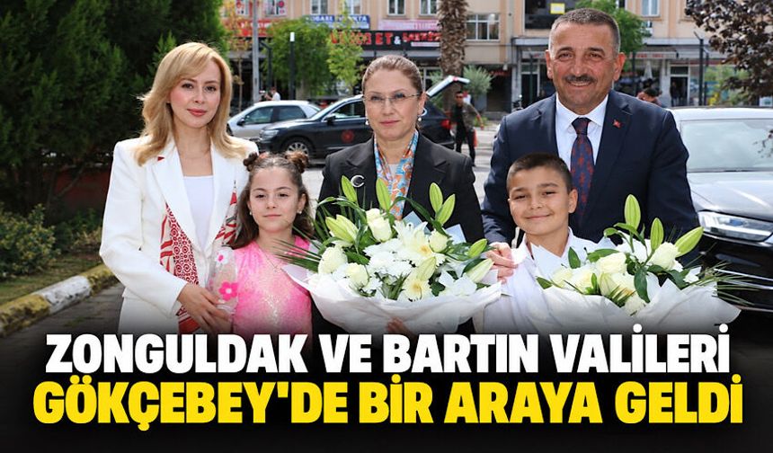 Zonguldak ve Bartın Valileri Gökçebey’de bir araya geldi