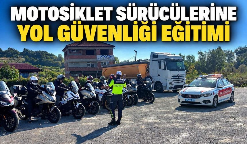 Motosiklet sürücülerine yol güvenliği eğitimi
