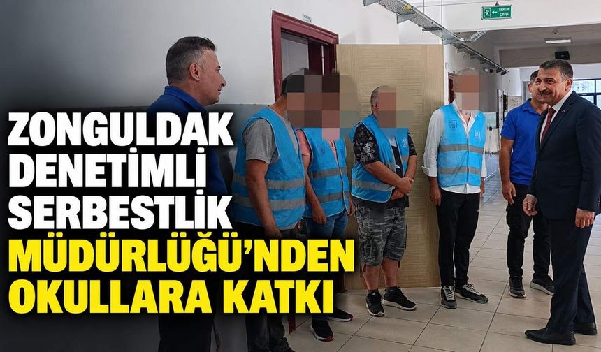 Zonguldak Denetimli Serbestlik Müdürlüğü'nden okullara katkı
