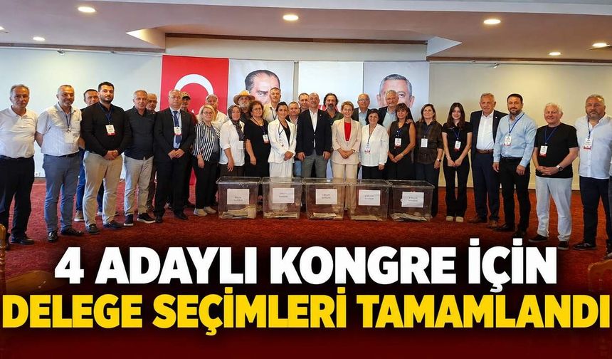 4 adaylı kongre için delege seçimleri tamamlandı