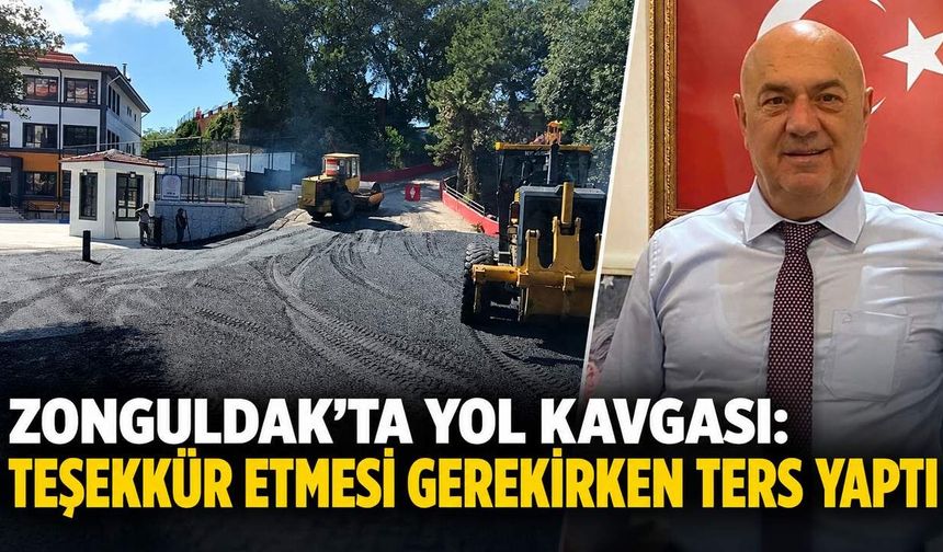 Zonguldak'ta yol kavgası: Teşekkür etmesi gerekirken ters yaptı