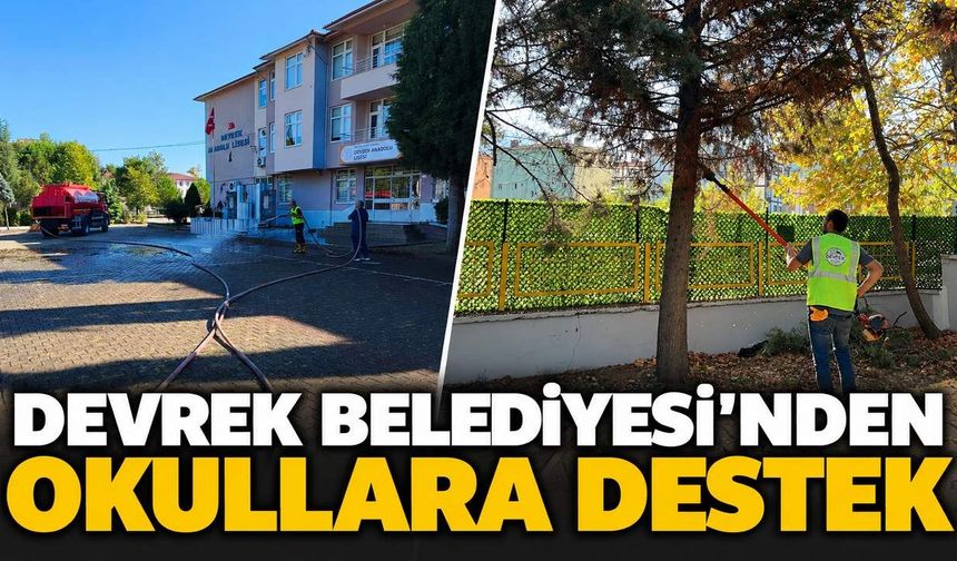 Devrek Belediyesi'nden okullara destek