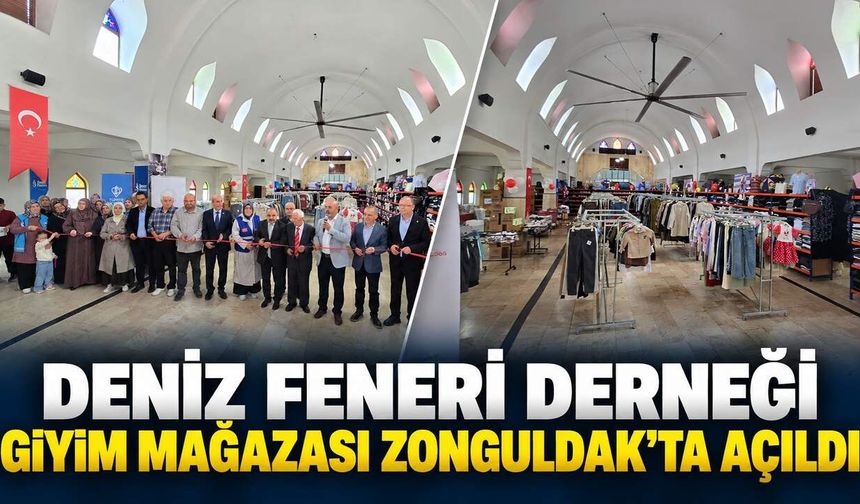 Deniz Feneri Derneği Giyim Mağazası Zonguldak'ta açıldı