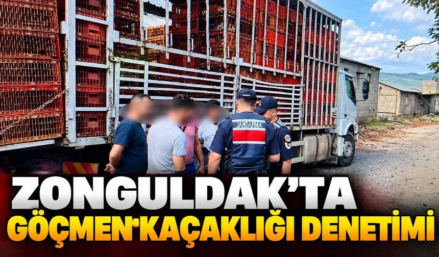 Zonguldak'ta göçmen kaçaklığı denetimi