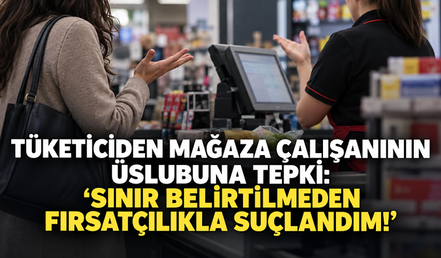 Tüketiciden mağaza çalışanının üslubuna tepki: “Sınır belirtilmeden fırsatçılıkla suçlandım!”