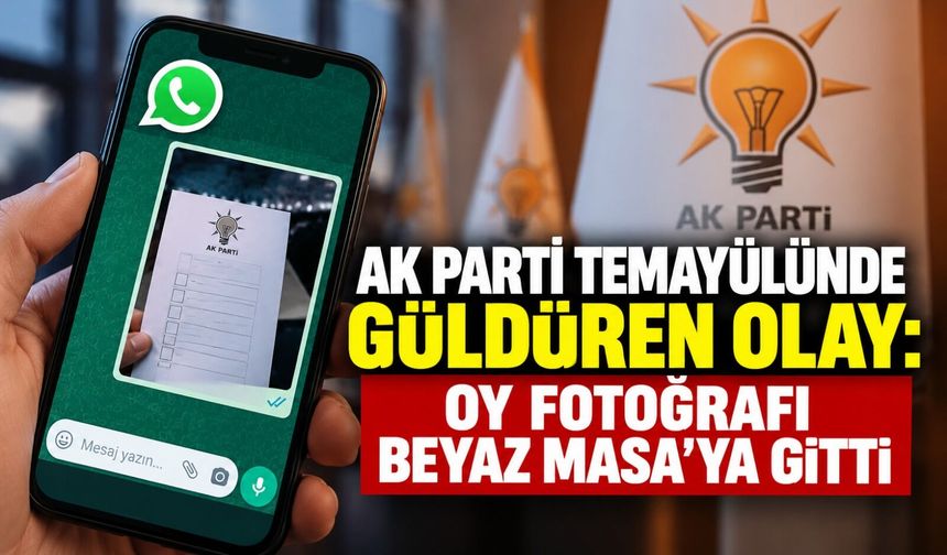 AK Parti temayülünde güldüren olay: Oy fotoğrafı Beyaz Masa’ya gitti