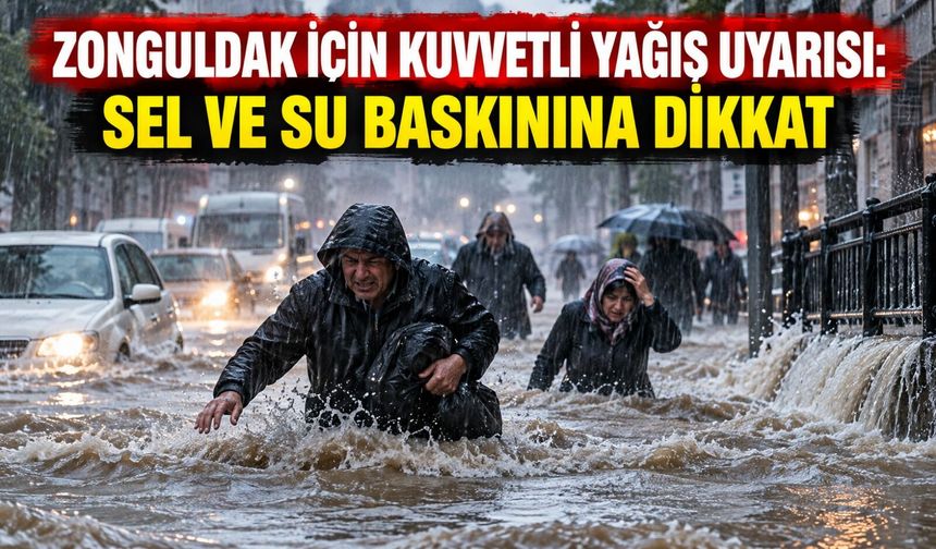 Zonguldak için kuvvetli yağış uyarısı: Sel ve su baskınına dikkat