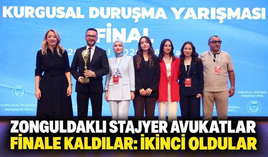 Zonguldaklı stajyer avukatlar finale kaldılar: İkinci oldular