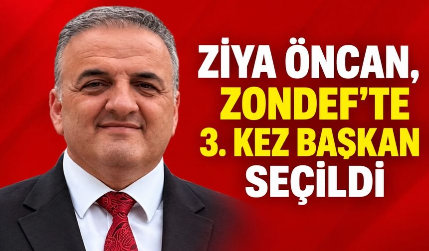 Ziya Öncan, ZONDEF’te 3. kez başkan seçildi