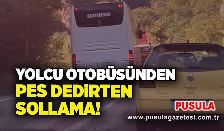 Yolcu otobüsünden pes dedirten sollama!