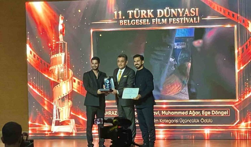 KBÜ öğrencilerinin 'Ahraz' belgeseline Türk Dünyası Festivali'nde üçüncülük ödülü