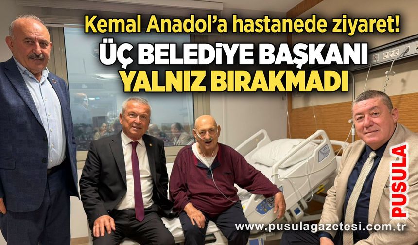 Kemal Anadol’a hastanede ziyaret! Üç belediye başkanı yalnız bırakmadı
