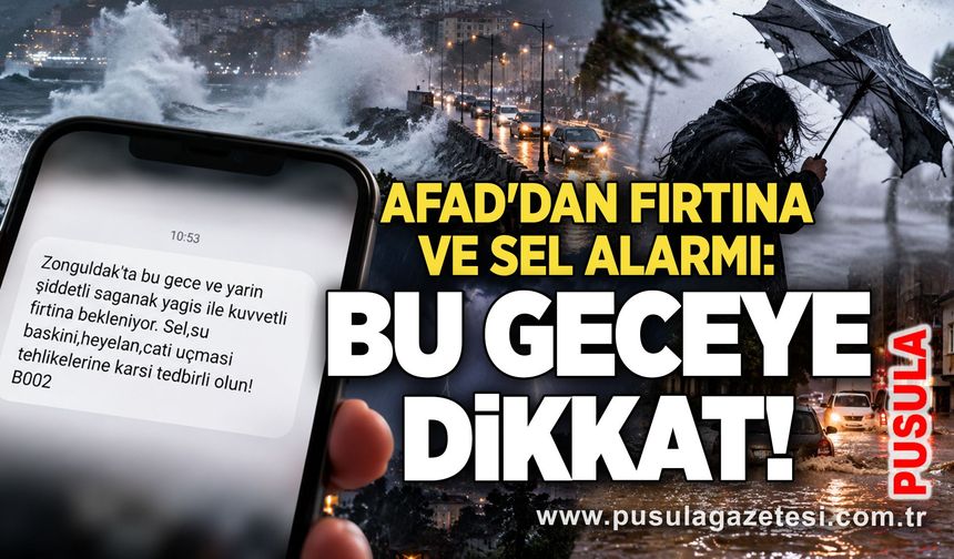 AFAD'dan fırtına ve sel alarmı: Bu geceye dikkat!