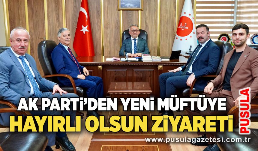 AK Parti’den yeni müftüye hayırlı olsun ziyareti