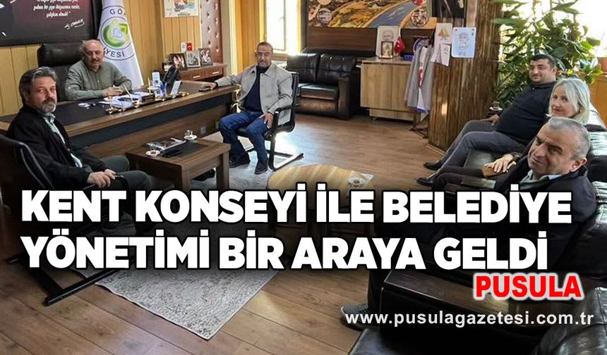 Kent Konseyi ile Belediye yönetimi bir araya geldi