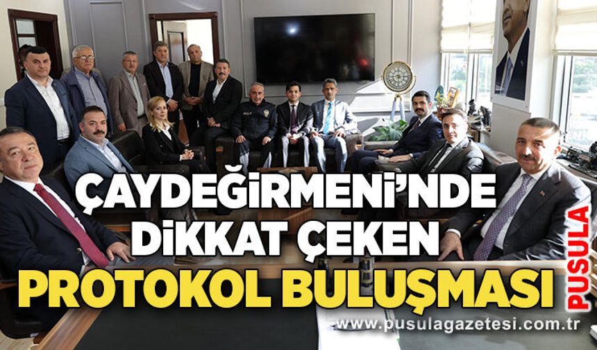 Çaydeğirmeni’nde dikkat çeken protokol buluşması