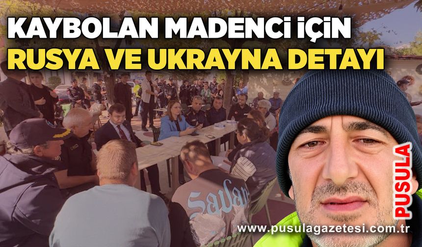 Kaybolan madenci için Rusya ve Ukrayna detayı