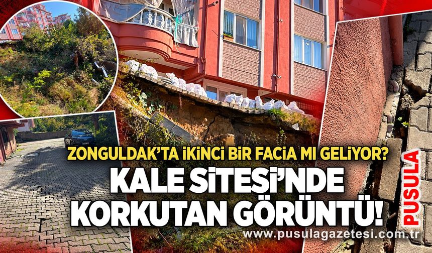 Zonguldak’ta ikinci bir facia mı geliyor? Kale Sitesi’nde korkutan görüntü!