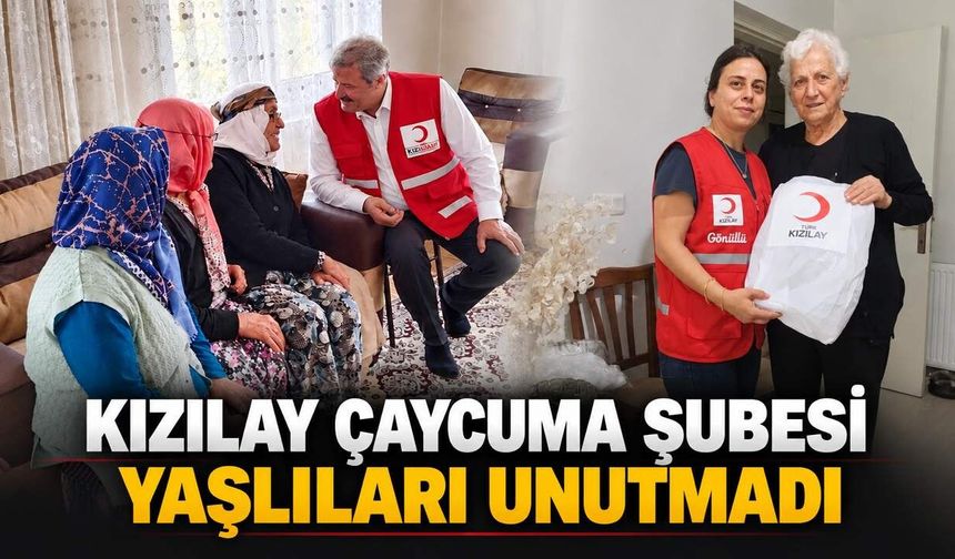 Kızılay Çaycuma Şubesi yaşlıları unutmadı