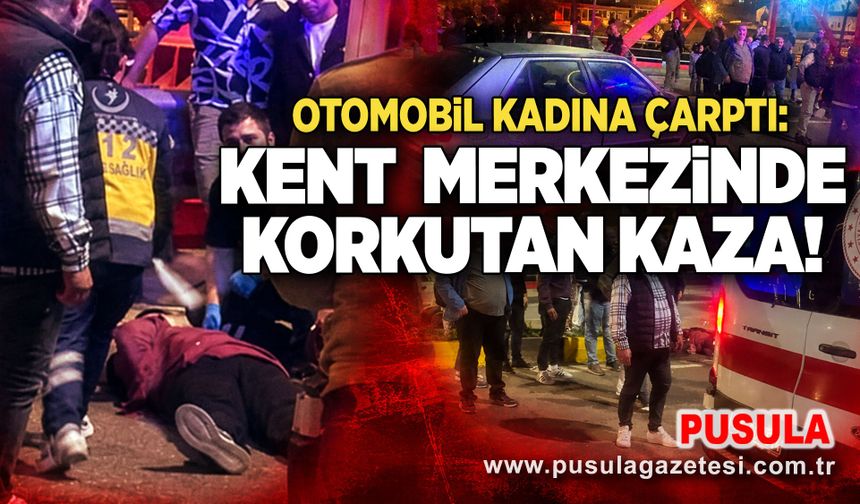 Kent merkezinde korkutan kaza: Hastanelik oldu!