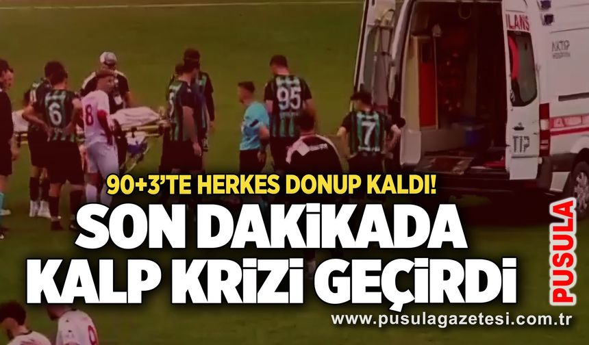 90+3’te herkes donup kaldı! Son dakikada kalp krizi geçirdi
