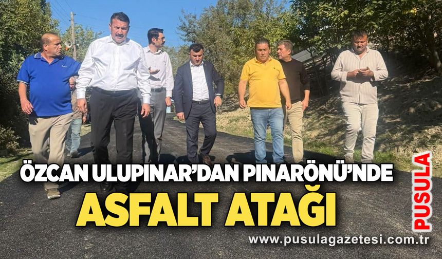 Özcan Ulupınar'dan Pınarönü'nde asfalt atağı