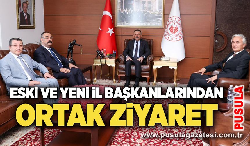 Eski ve yeni il başkanlarından ortak ziyaret