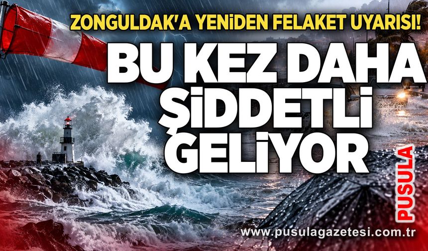 Zonguldak'a yeniden felaket uyarısı! Bu kez daha şiddetli geliyor