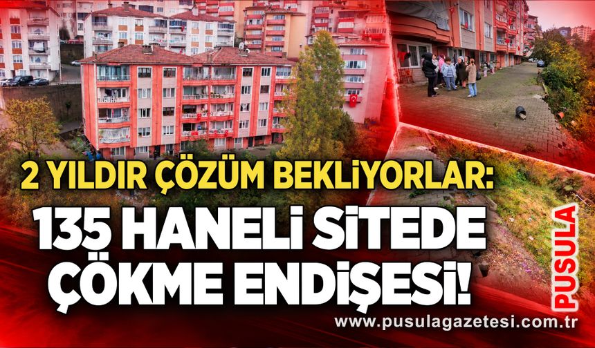 2 yıldır çözüm bekliyorlar: 135 haneli sitede çökme endişesi!