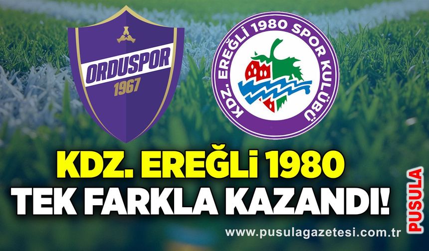 Kdz. Ereğli 1980 tek farkla kazandı