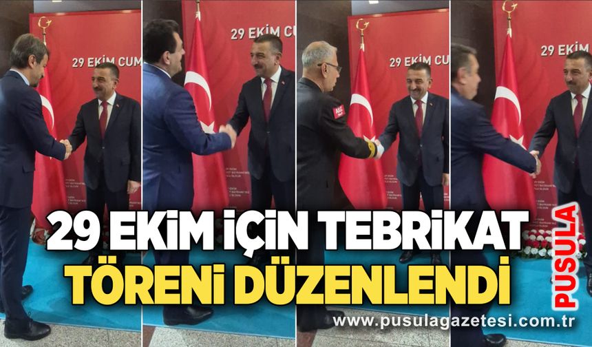 Zonguldak’ta 29 Ekim için tebrikat töreni düzenlendi