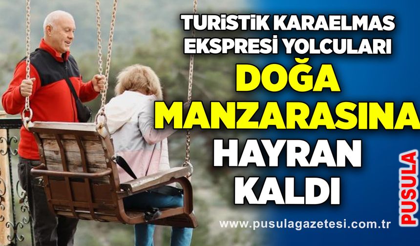 Turistik Karaelmas Ekspresi yolcuları doğa manzarasına hayran kaldı