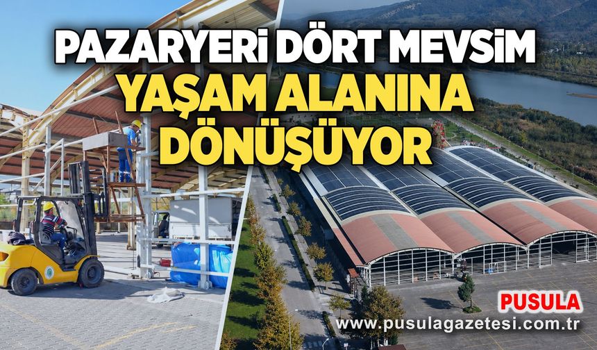 Pazaryeri dört mevsim yaşam alanına dönüşüyor