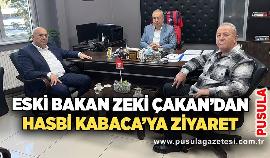 Eski bakan Zeki Çakan’dan Hasbi Kabaca’ya ziyaret