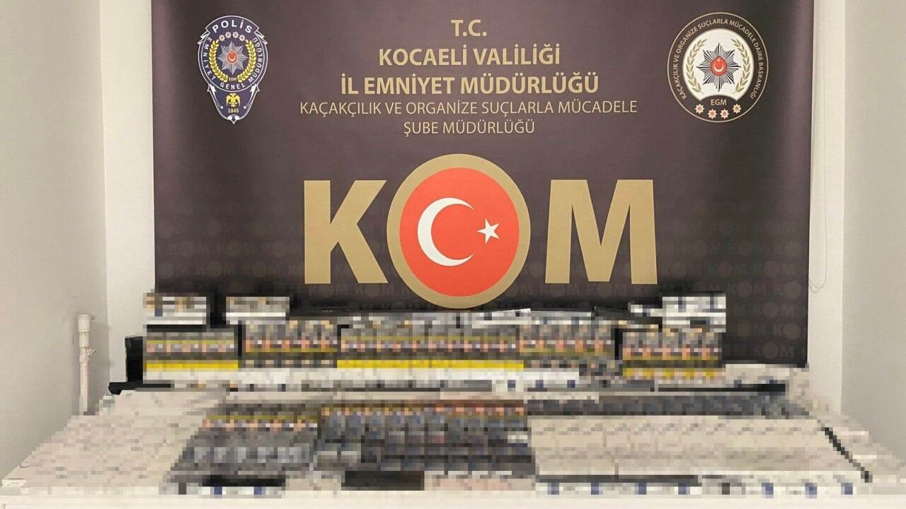700 paket gümrük kaçağı sigara ele geçirildi
