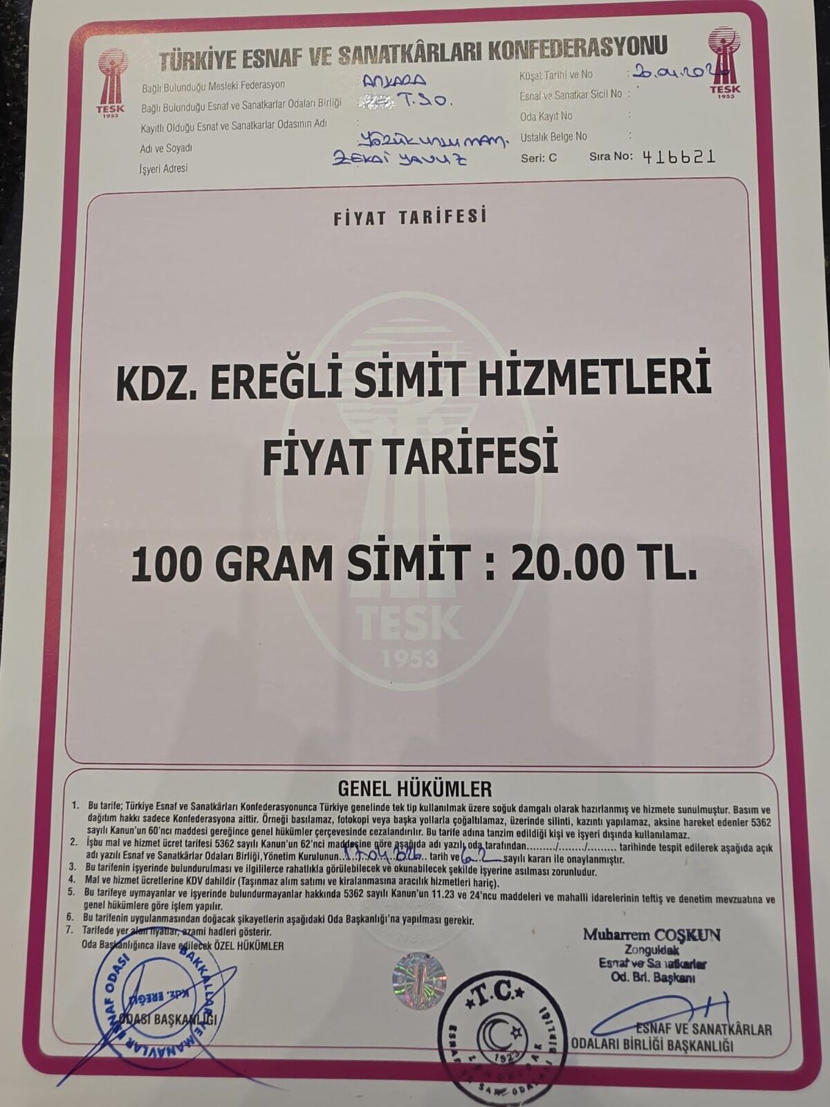 Simit Hizmetleri