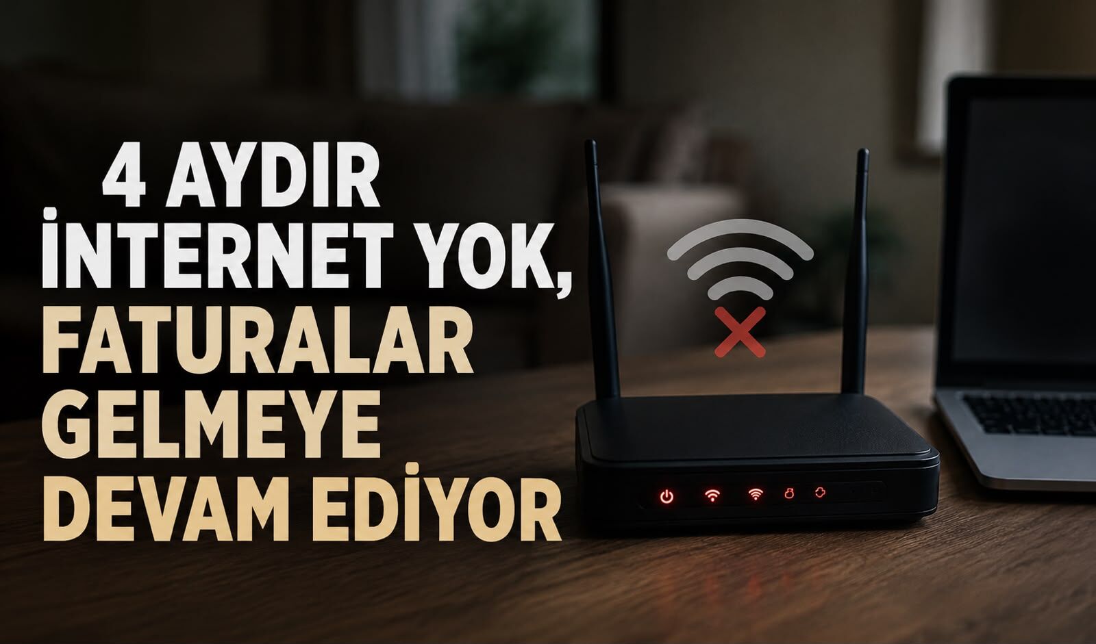4 aydır internet yok, faturalar gelmeye devam ediyor