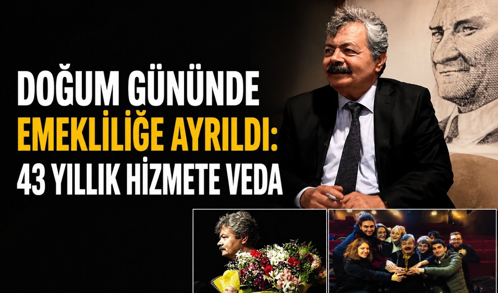 Doğum gününde emekliliğe ayrıldı: 43 yıllık hizmete veda