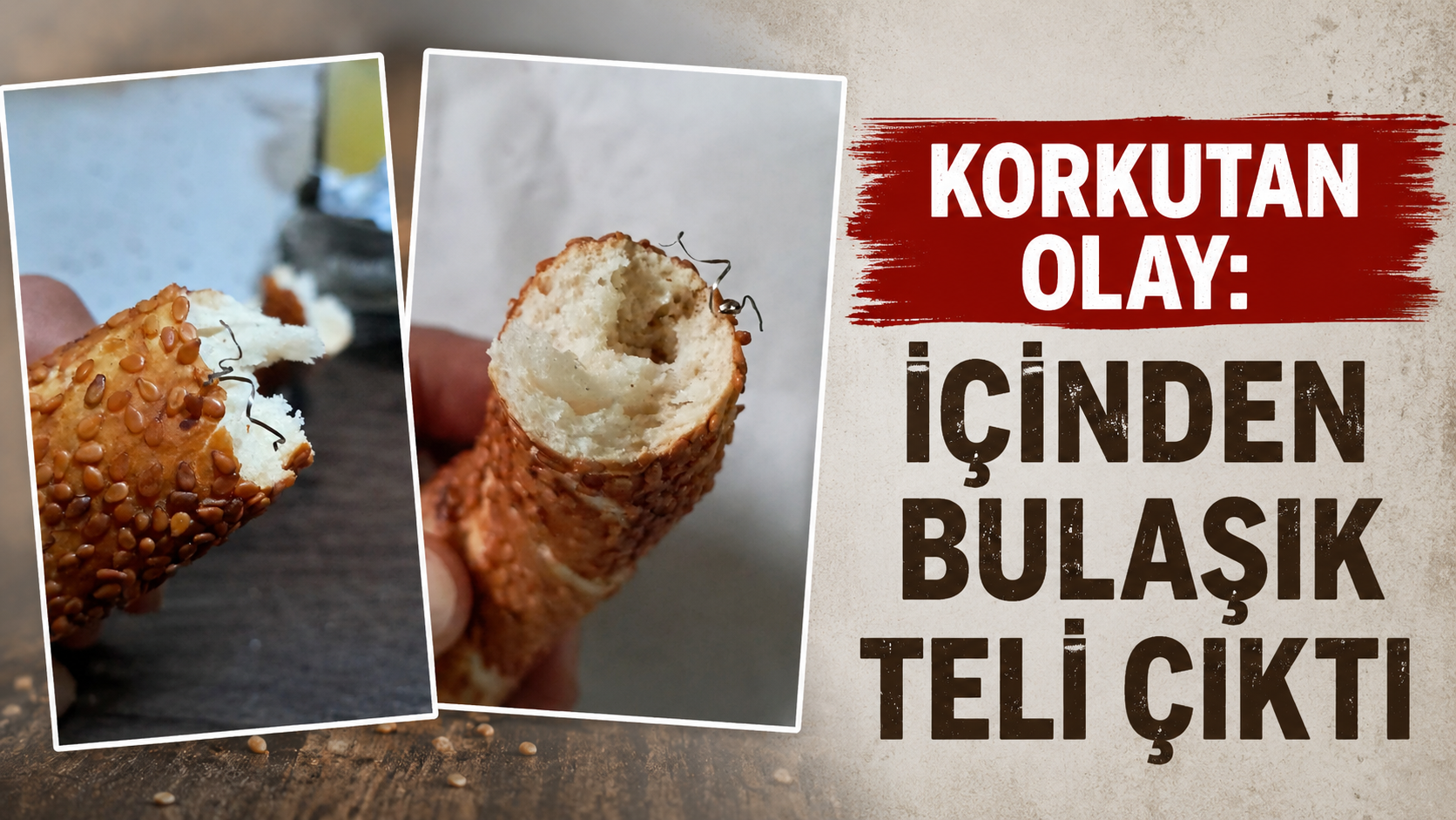 Korkutan olay: İçinden bulaşık teli çıktı