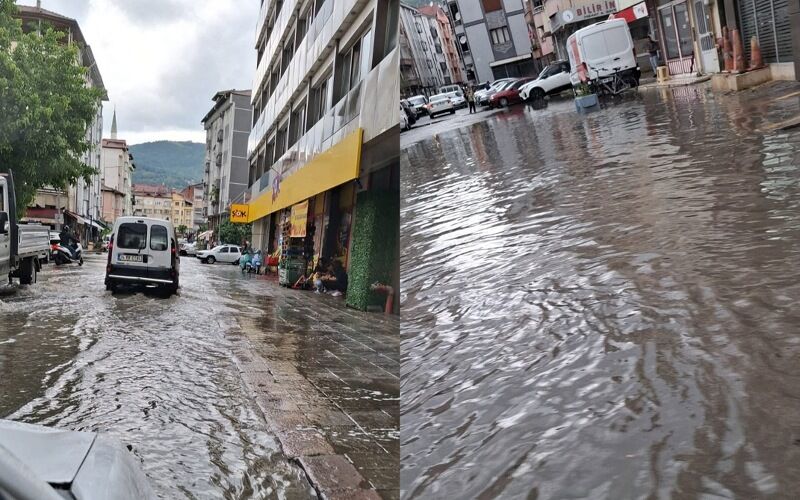 Zonguldak'ta yağmur etkili oldu